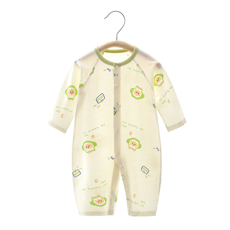 Nou-născuți: body de vară din bumbac subțire, 100% bumbac, mâneci lungi, unisex, 0–12 luni