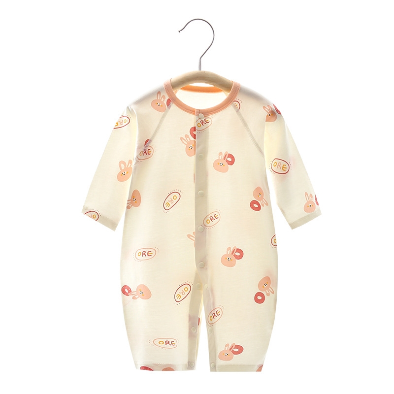 Nou-născuți: body de vară din bumbac subțire, 100% bumbac, mâneci lungi, unisex, 0–12 luni