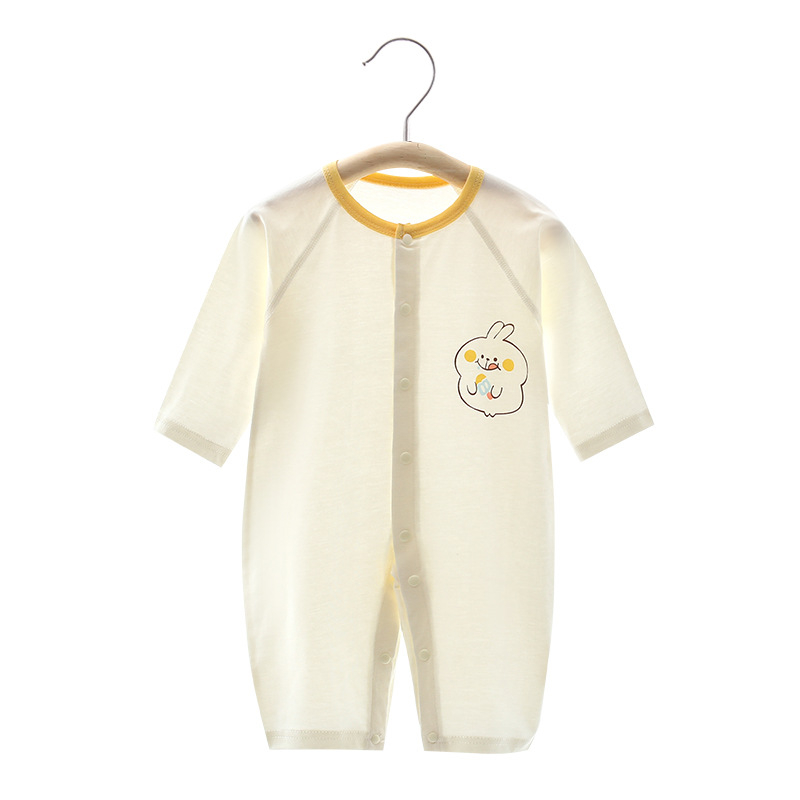 Nou-născuți: body de vară din bumbac subțire, 100% bumbac, mâneci lungi, unisex, 0–12 luni