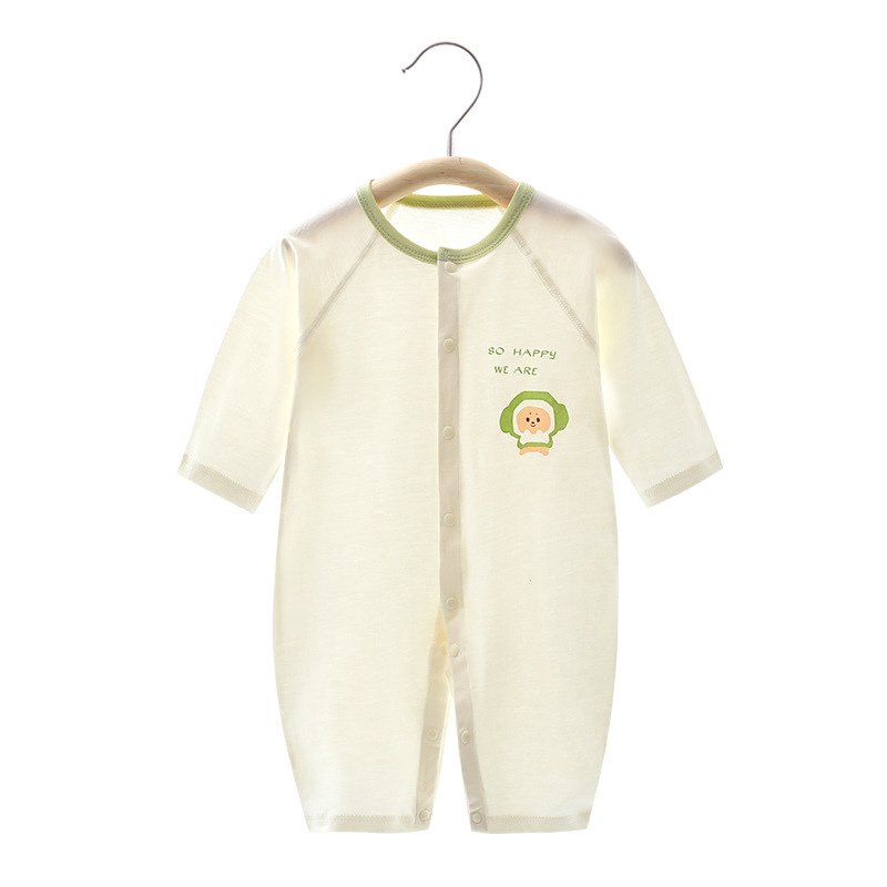 Nou-născuți: body de vară din bumbac subțire, 100% bumbac, mâneci lungi, unisex, 0–12 luni