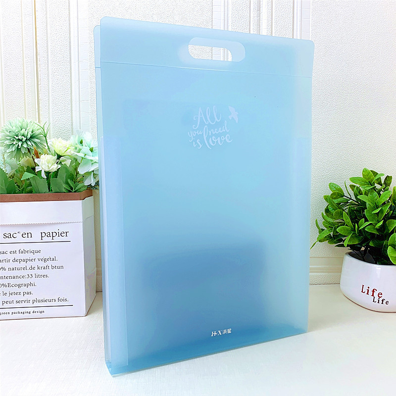 Organizator de fișiere cu acordeon pentru birou, 13 secțiuni, 6 buzunare, PP material