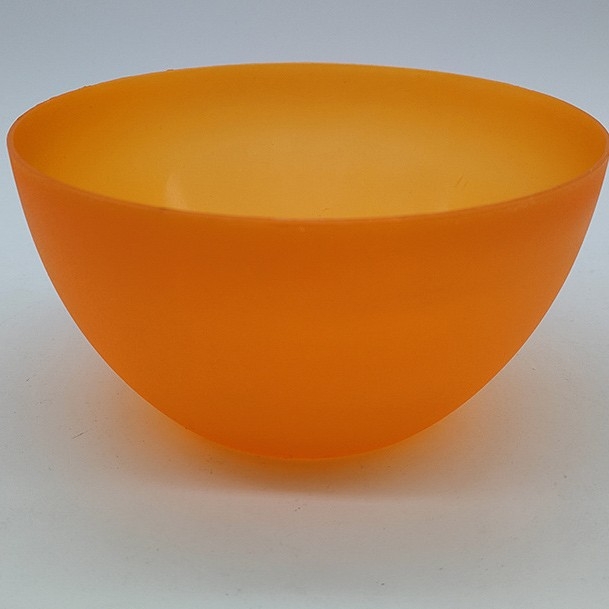 Farfurie de picnic din plastic, farfurie pentru fructe și bol pentru salată – rotundă, diametrul 15 cm, veselă de masă, potrivită pentru microunde