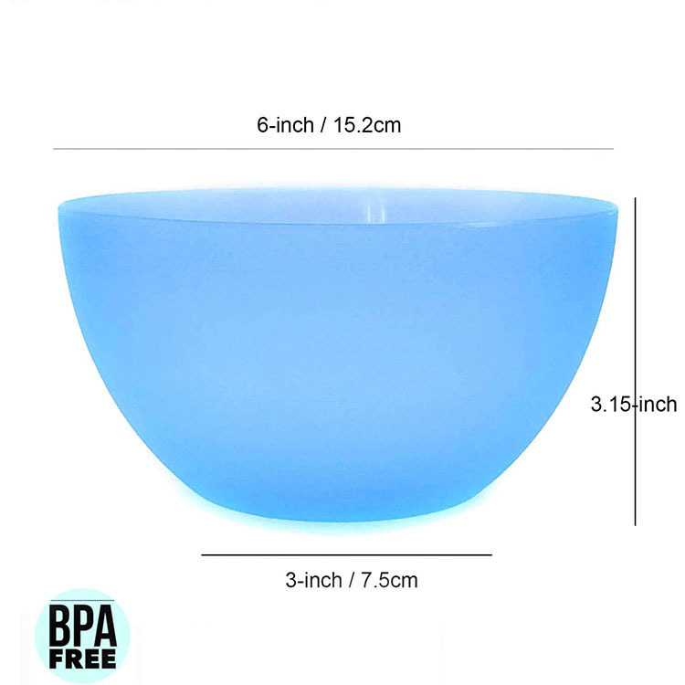 Farfurie de picnic din plastic, farfurie pentru fructe și bol pentru salată – rotundă, diametrul 15 cm, veselă de masă, potrivită pentru microunde