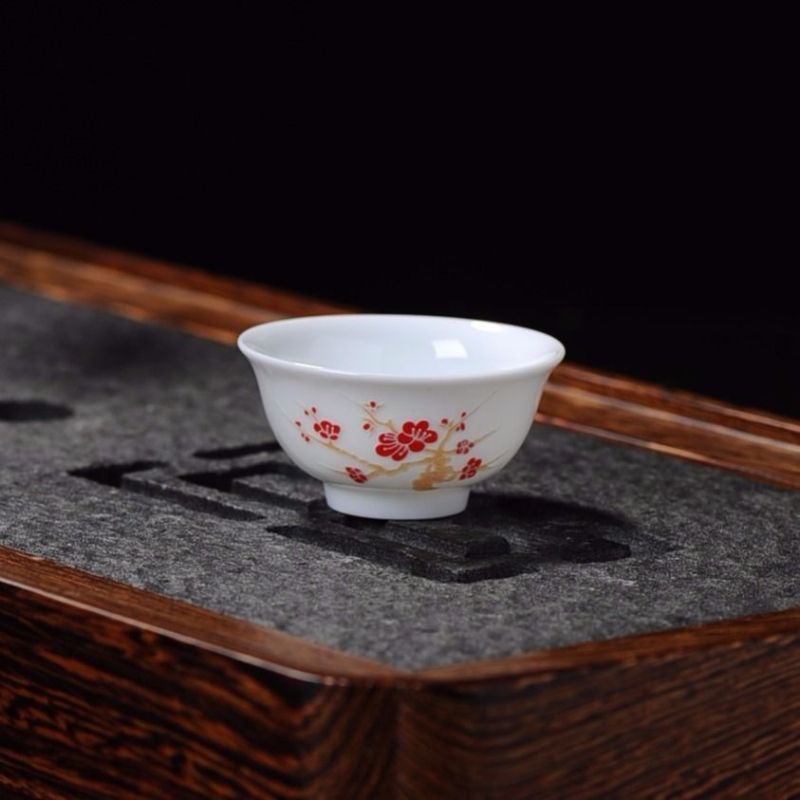 Set kung fu de ceai din porțelan albastru și alb – cești ceramice pentru ceremonia de ceai acasă