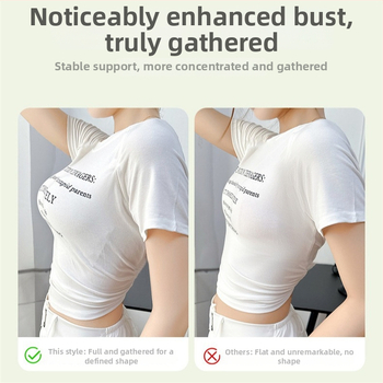 Sutien fara bretele pentru bust mic – push-up, susținere laterală, prevenirea lăsării, cupă fără goluri, spate neted, invizibil sub haine