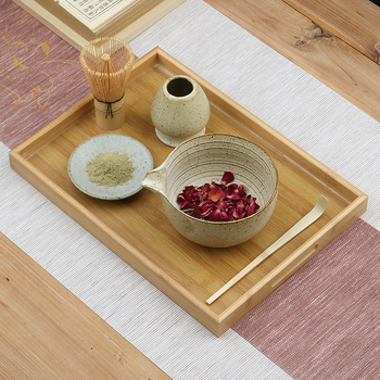 Vas de matcha în stil japonez, set cu suport pentru telul de bătut ceai, unelte ceramice pentru ceai și accesorii pentru ceremonia ceaiului, tel cu 100 dinți, perie și linguriță de ceai