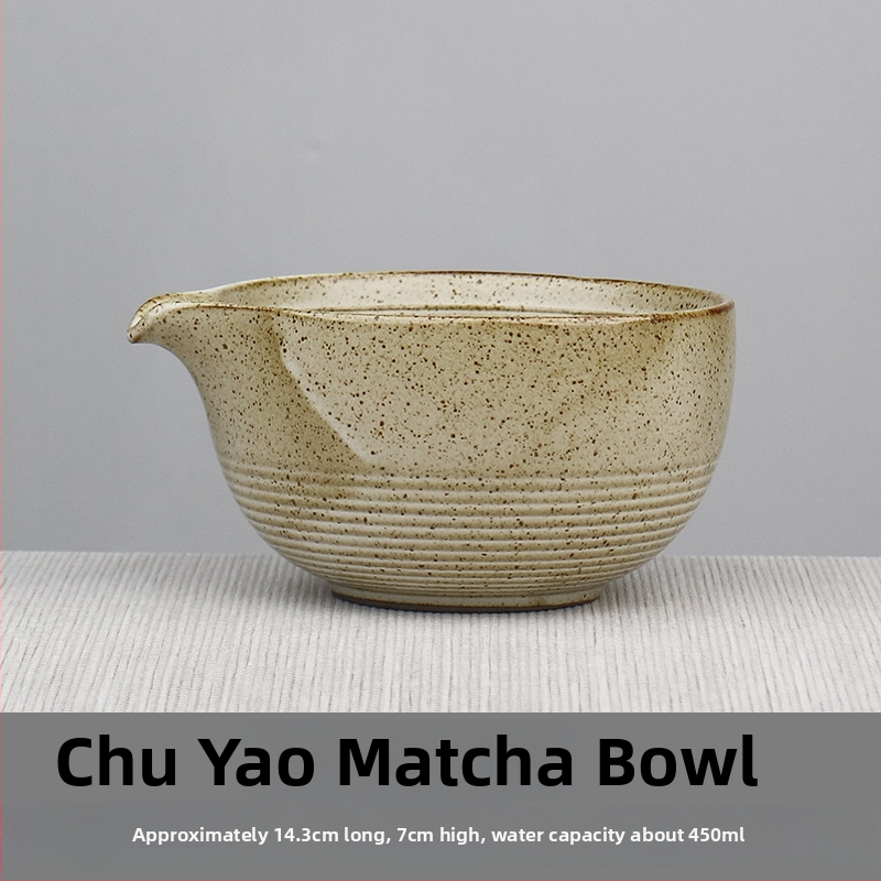 Vas de matcha în stil japonez, set cu suport pentru telul de bătut ceai, unelte ceramice pentru ceai și accesorii pentru ceremonia ceaiului, tel cu 100 dinți, perie și linguriță de ceai