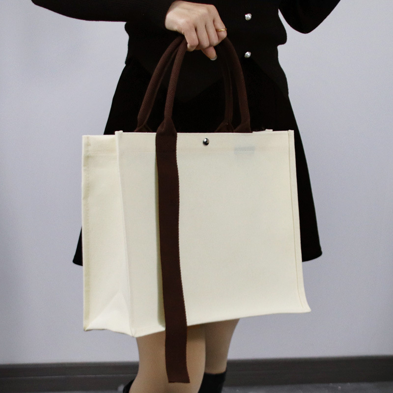 Geantă Tote din pânză, personalizată cu imprimare a logo-ului, ecologică, design 3D
