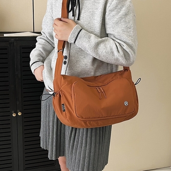 Ženska crossbody torba od najlona, jednobojna, velika zapremina, casual, svestrana