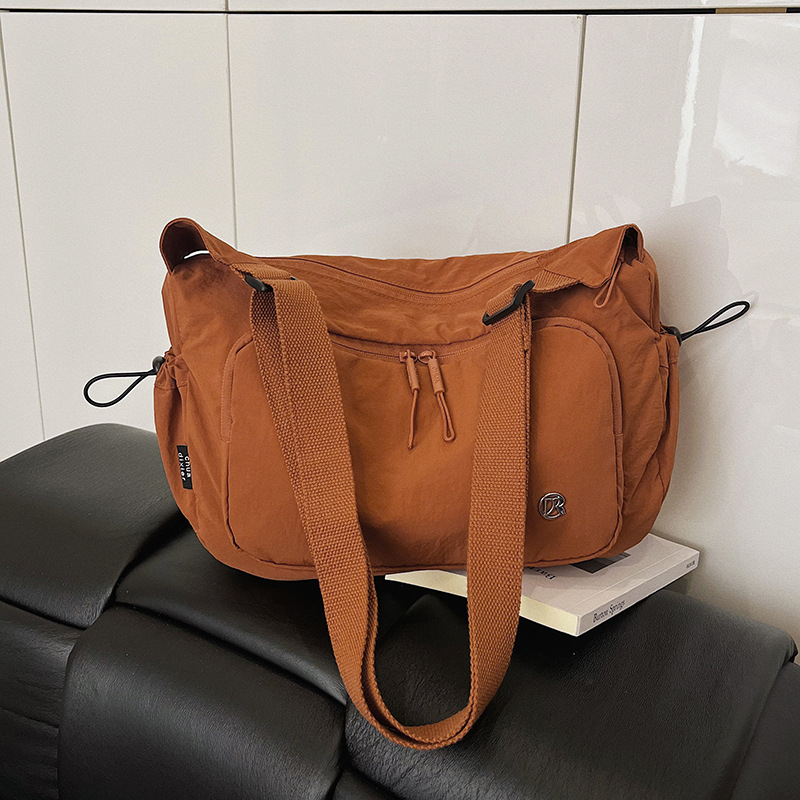 Ženska crossbody torba od najlona, jednobojna, velika zapremina, casual, svestrana