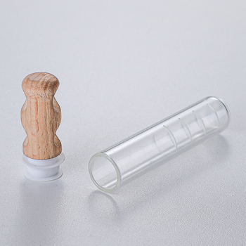 Infuzor de ceai din sticlă borosilicată, în tub de probă cu capac, filtru de ceai portabil, versiune actualizată