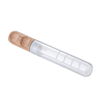 Infuzor de ceai din sticlă borosilicată, în tub de probă cu capac, filtru de ceai portabil, versiune actualizată