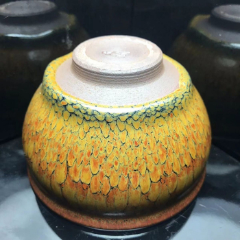 Jianyao Partridge ceașcă de ceai, stil general, ceașcă de colecție cu lotus în interior, glazură ceramică neagră