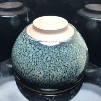 Jianyao Partridge ceașcă de ceai, stil general, ceașcă de colecție cu lotus în interior, glazură ceramică neagră