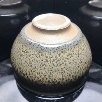 Jianyao Partridge ceașcă de ceai, stil general, ceașcă de colecție cu lotus în interior, glazură ceramică neagră