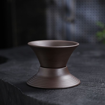 Ceașă filtrantă din lut mov pentru ceai Kung Fu, set ceramic retro pentru ceai cu filtru