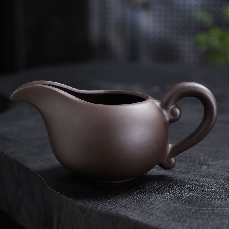 Ceașă filtrantă din lut mov pentru ceai Kung Fu, set ceramic retro pentru ceai cu filtru