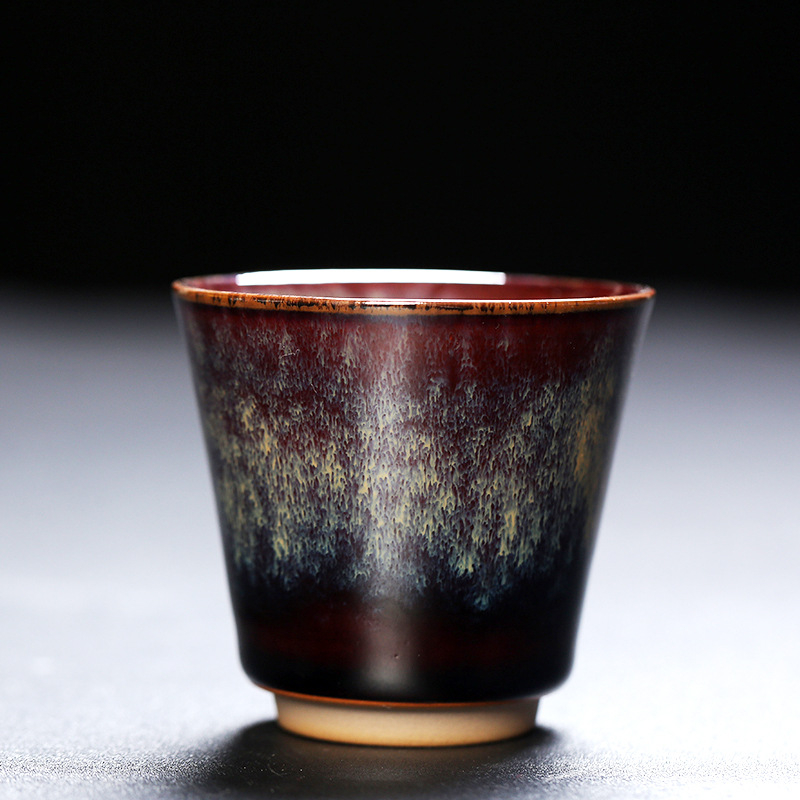 Ceșcă ceramică de capacitate mare pentru ceai și pahar de vin – Jian Ware ceramică glazurantă la cuptor