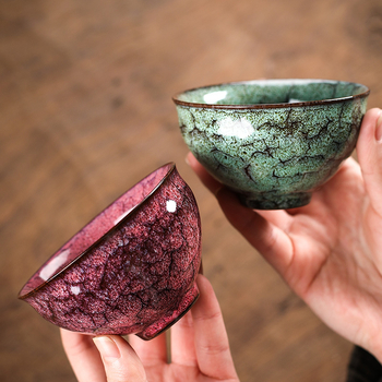 Ceașcă de ceai Jianzhan Kung Fu, cu încrustație de argint, ceramică, pentru uz casnic