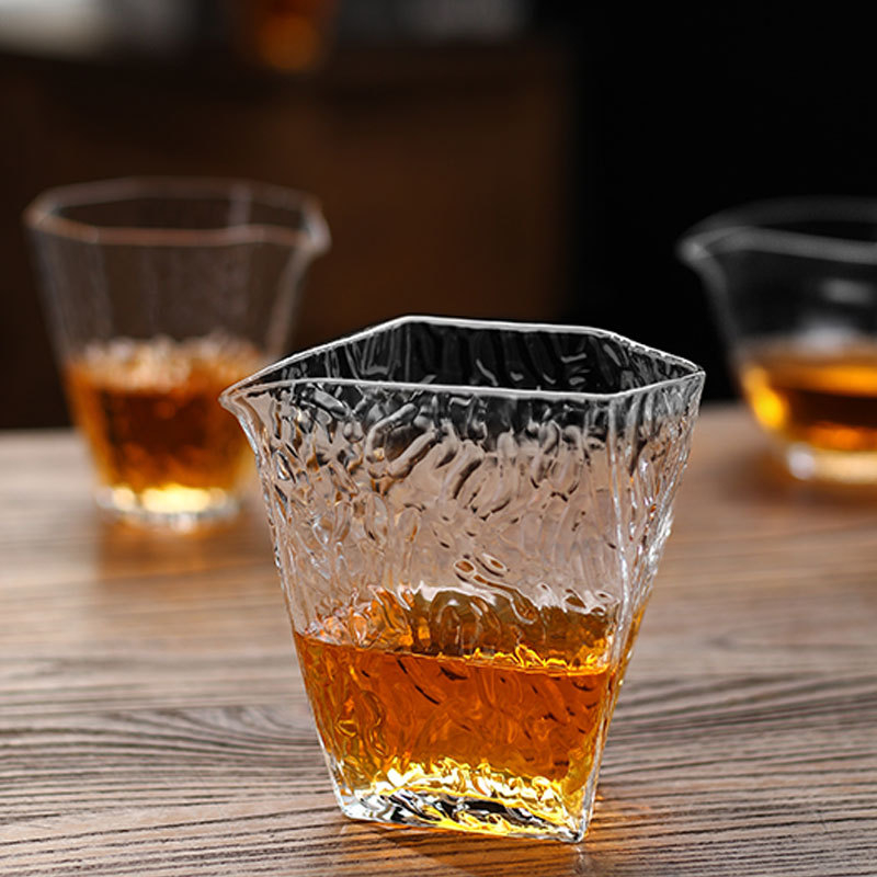 Set de ceai din sticlă borosilicat de înaltă rezistență, cu cană de distribuție transparentă, îngroșată, pentru uz casnic