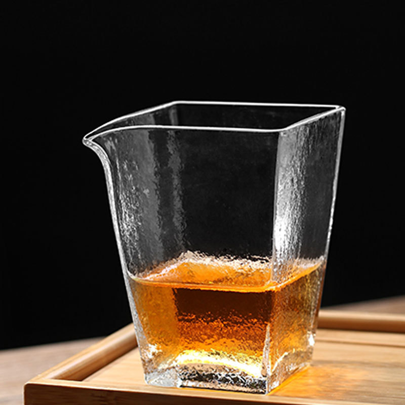 Set de ceai din sticlă borosilicat de înaltă rezistență, cu cană de distribuție transparentă, îngroșată, pentru uz casnic