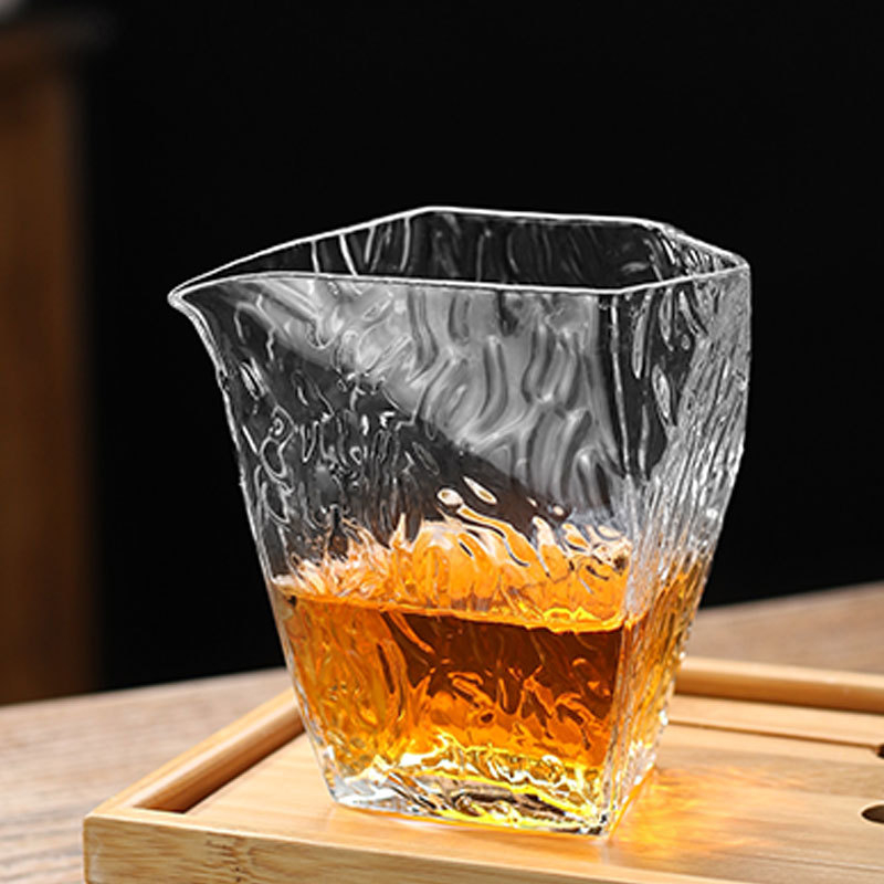 Set de ceai din sticlă borosilicat de înaltă rezistență, cu cană de distribuție transparentă, îngroșată, pentru uz casnic
