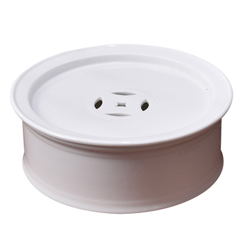 Set Chaoshan Gongfu pentru birou și casă – ceainic alb din porțelan, cești și farfurie de ceai, pentru 6 persoane