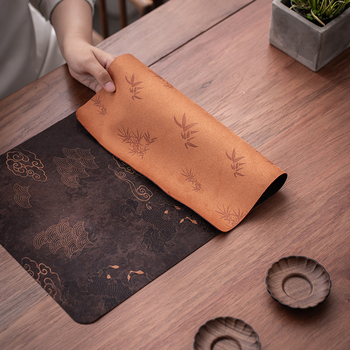 Covoraș de ceai în stil Wabi-Sabi, covoraș textil impermeabil pentru masă Gongfu