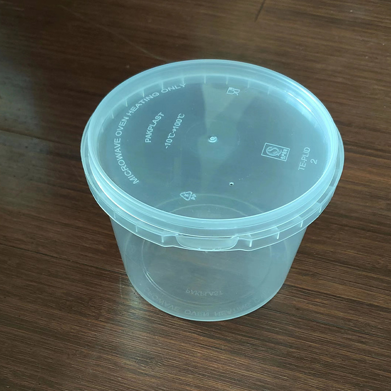 Cutie de prânz din plastic, cu capac încuietor, pentru la pachet; cupă de supă etanșă și bol, cutie pentru desert