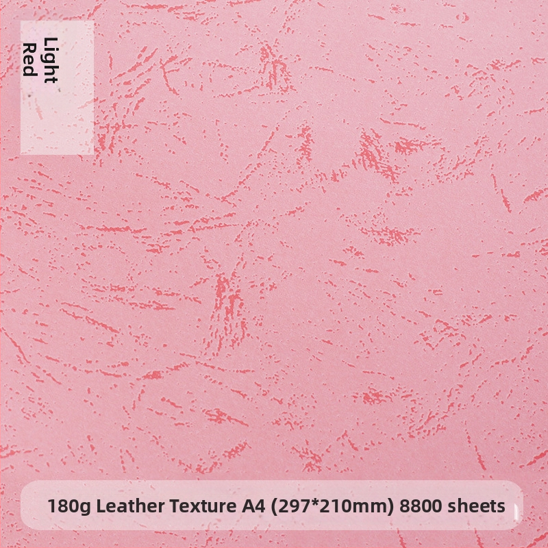 A4, 180 g, plochá kožená textúra viazaný papier pre dokumenty, 210 × 297 mm