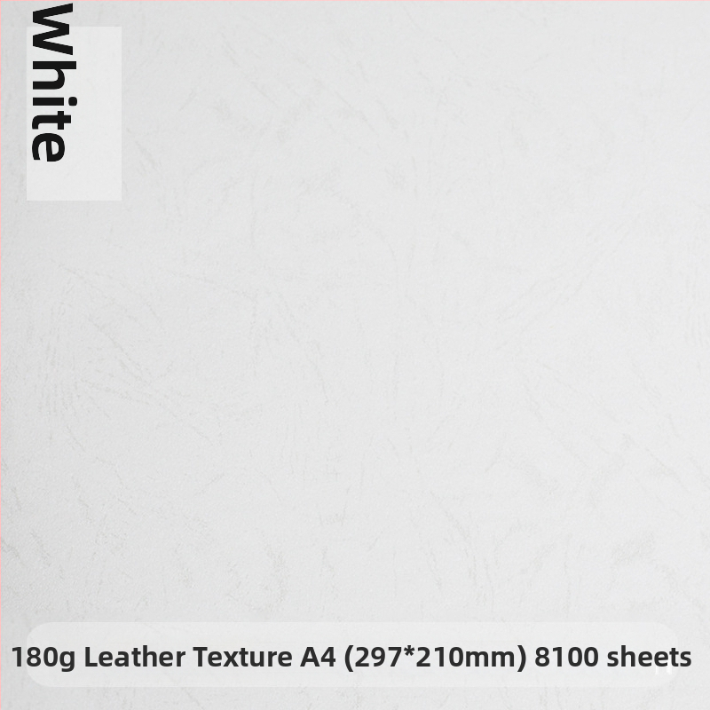 A4, 180 g, plochá kožená textúra viazaný papier pre dokumenty, 210 × 297 mm
