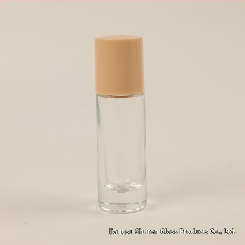 10 ml priehľadná sklenená fľaška na parfum so snap-on uzáverom, prenosná opakovane plniteľná fľaštička na rozprašovanie, luxusný dizajn