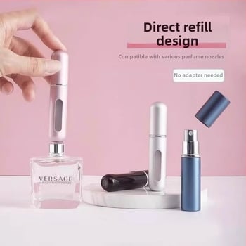 Parfémová fľaša s dolným plnením, prenosný rozprašovač 5 ml