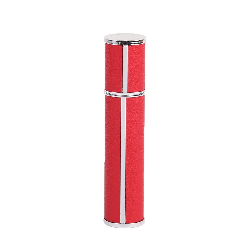 10 ml parfümös üveg utazáshoz, bőrhatású, elegáns, hordozható illatminta kozmetikumokhoz sprayfejjel