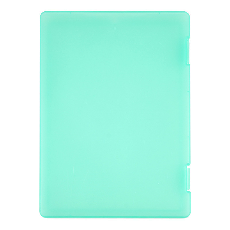 Cutie transparentă pentru fișiere A4 cu compartiment pentru pix, suprafață de scriere și cutie pentru documente, din PP rezistent la apă
