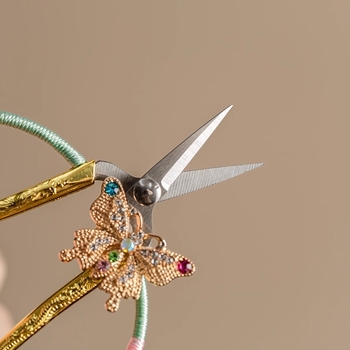 Foarfece de ceai cu mâner în formă de fluture, destinate pliculețelor de ceai, accesorii pentru ceremonia ceaiului, Zen – arta ceaiului, foarfecă mică de ceai, cuțit de ceai retro