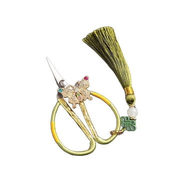 Foarfece de ceai cu mâner în formă de fluture, destinate pliculețelor de ceai, accesorii pentru ceremonia ceaiului, Zen – arta ceaiului, foarfecă mică de ceai, cuțit de ceai retro