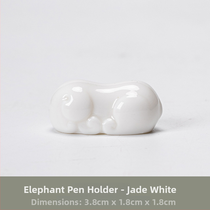 Set ceramic pentru ceremonia ceaiului în stil Celadon: pernă de ceai, clips pentru ceai, linguriță-ace, pensulă, suport pentru bețișoare, porțelan alb
