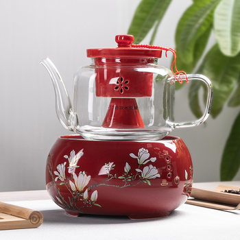 Fierbător electric ceramic cu sticlă de înalt siliciu îngroșată, pentru fierberea apei și infuzarea ceaiului; ceramică cu atingere sensibilă, rezistent la temperaturi înalte.
