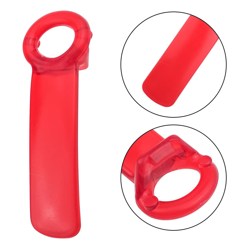 Deschizător multifuncțional din plastic pentru sticle și conserve, cu priză antiderapantă, acționare manuală.