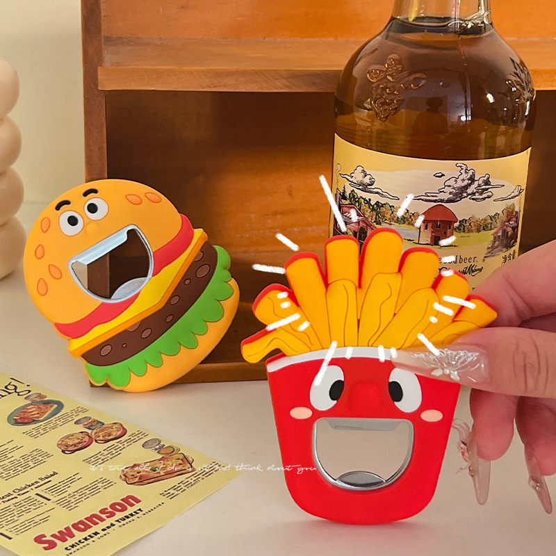 Deschizător magnetic pentru sticle de bere, etichetă decorativă pentru frigider, design personalizat creativ