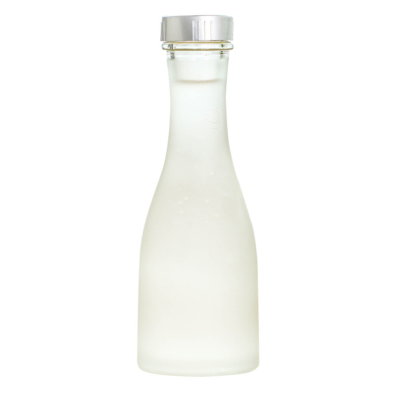 Sticlă transparentă pentru băuturi, potrivită pentru ceai cu lapte și vin de fructe făcut acasă; sticlă sigilată, design creativ.