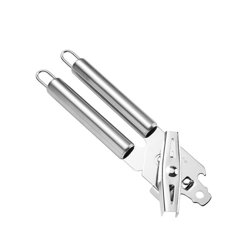 Deschizător de conserve din oțel inoxidabil cu cuțit și deschizător de sticle – instrument de bucătărie portabil, multifuncțional