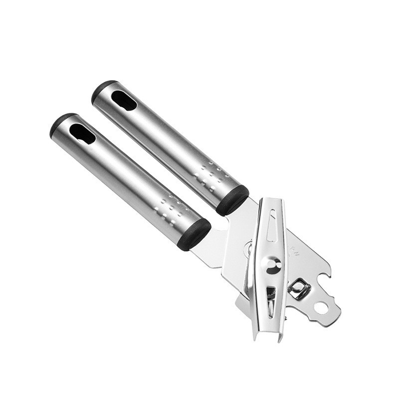 Deschizător de conserve din oțel inoxidabil cu cuțit și deschizător de sticle – instrument de bucătărie portabil, multifuncțional