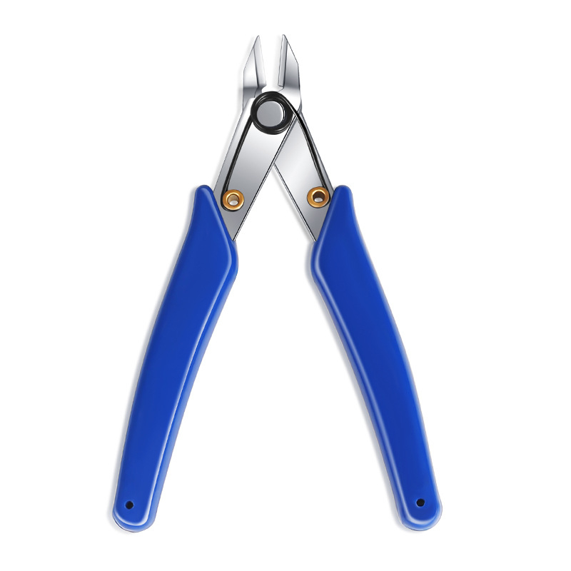 Modelul 170 — Clește diagonale mini de 5 inch pentru DIY Electronice, oțel crom-vanadiu, pentru tăierea materialelor moi (cablu, plastic, plasă metalică)
