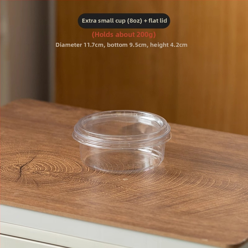 Cupe de unică folosință pentru salata de fructe, iaurt și suc — pahare transparente din plastic