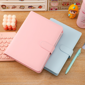 Album foto A5 Macaron cu pagini detașabile, 3 inch, grilă cu patru casete pentru fotografii Polaroid, spațiu de stocare personalizabil pentru carduri de fan