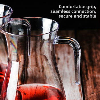 Decantor de vin din acrilic, cu marcaje, rezistent la șocuri și căldură, pentru uz casnic