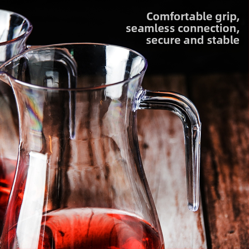Decantor de vin din acrilic, cu marcaje, rezistent la șocuri și căldură, pentru uz casnic
