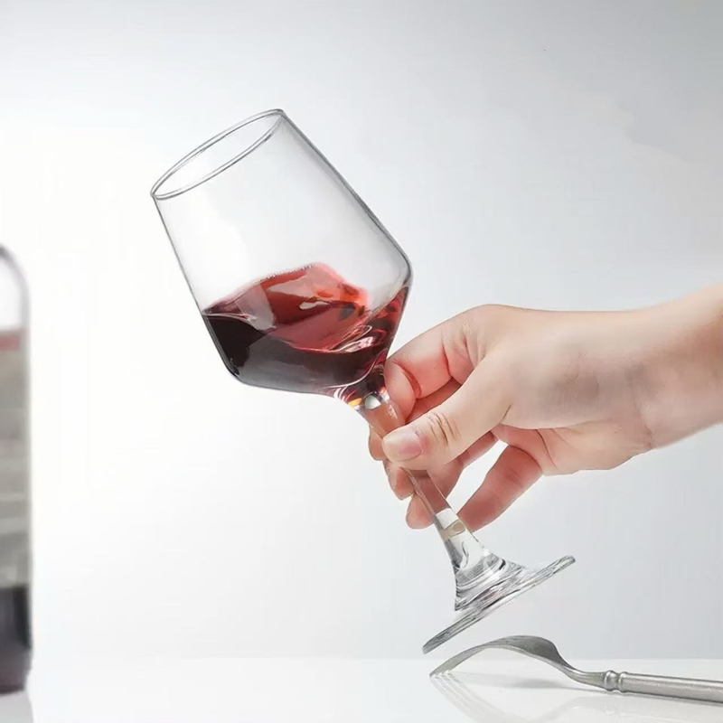 Set de pahare din cristal pentru vin roșu cu decantor, pahare înalte și pahare mici